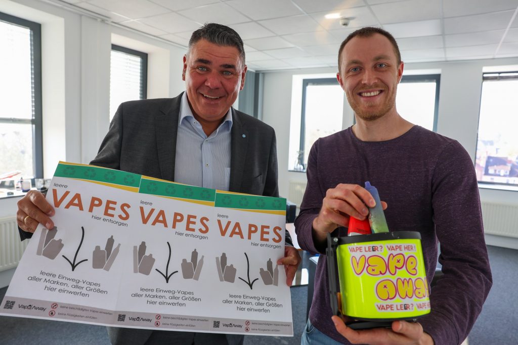 Vapes falsch entsorgt im Kreis Unna