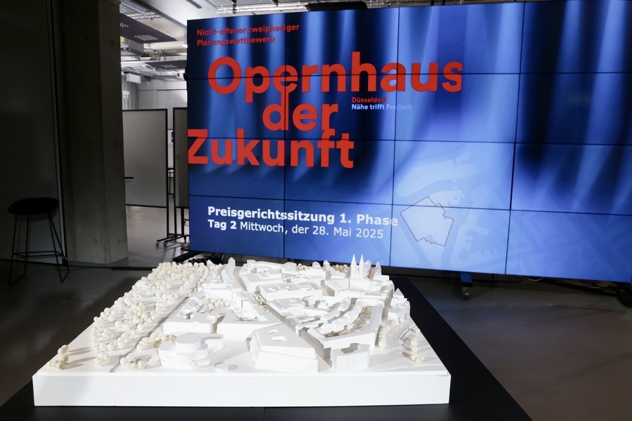 Entwürfe für Neubau des Düsseldorfer Opernhauses