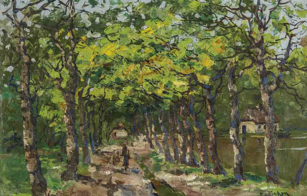 Elisabeth von Eicken (1862-1940) Baumallee, nach 1910 Öl auf Leinwand