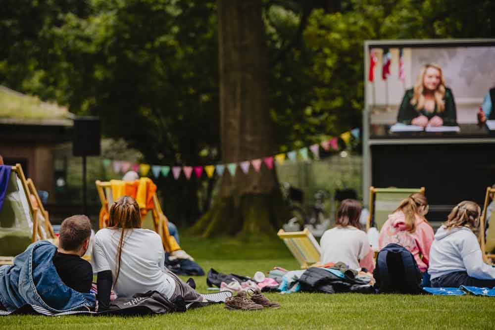 Open-Air-Kino im Borkener Stadtpark