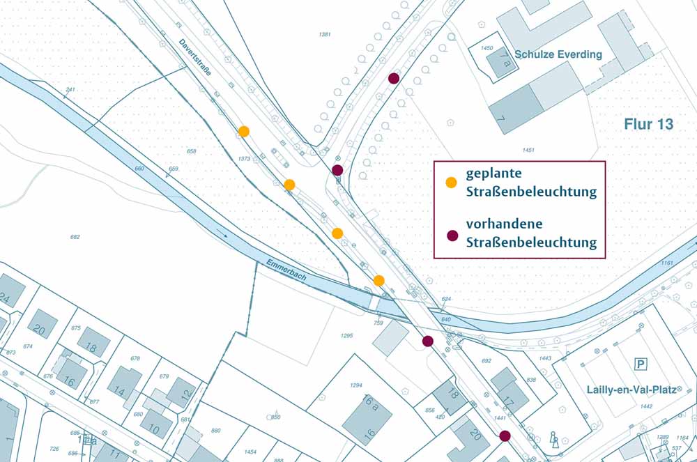 Adaptive Beleuchtung Daverstraße