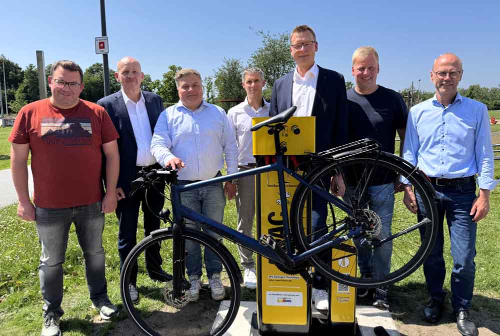 Neue Radservicestation am Jahnplatz