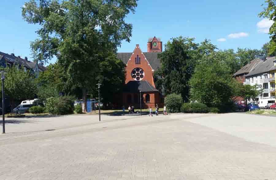 Christuskirchplatz in Altendorf