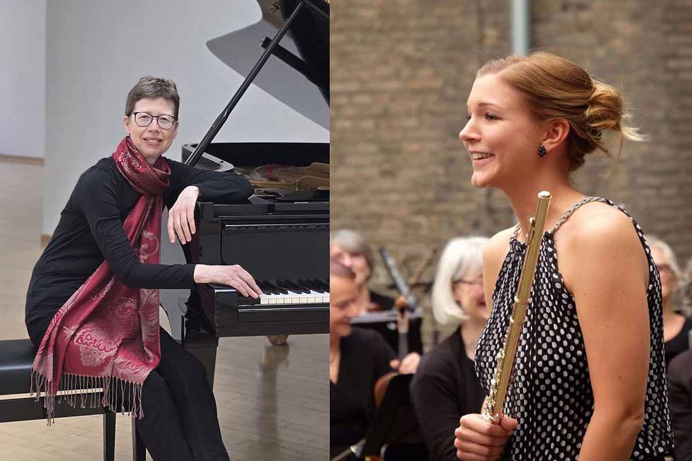 Anja Speh (Klavier) und Anna Hendriksen (Querflöte)