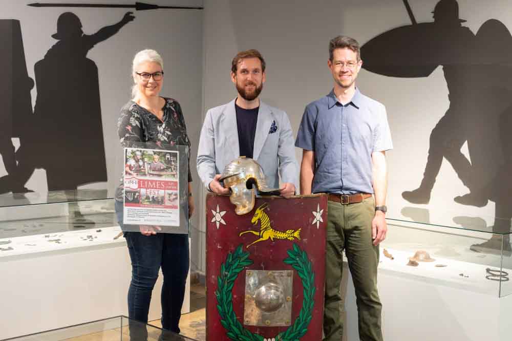 Museumspädagogin Larissa Konze, Institutsleiter Dr. Boris Burandt und Museumspädagoge Matthias Ackermann