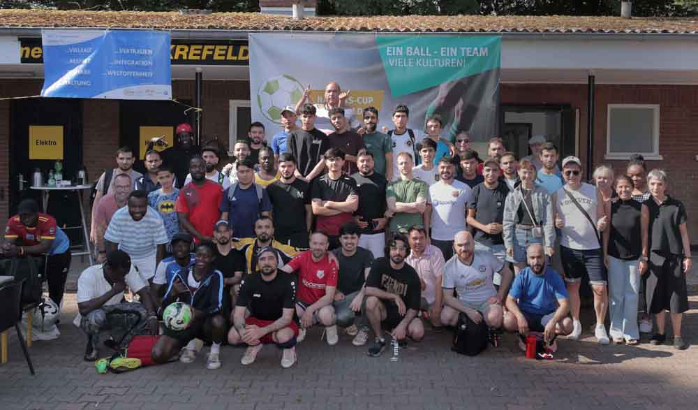 Gruppenfoto "Nations-Cup" der städtischen Abteilung Integration