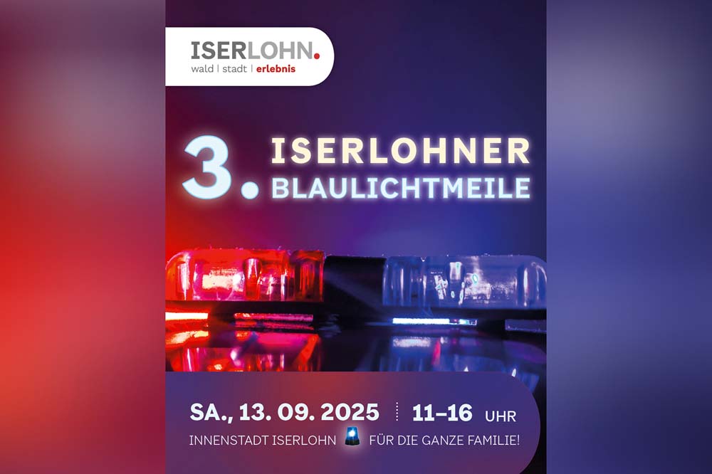 Plakat 3. Iserlohner Blaulichtmeile