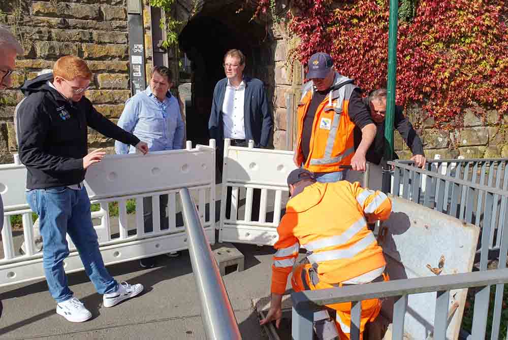 Blick in die „Eingeweide" des Messbrückles