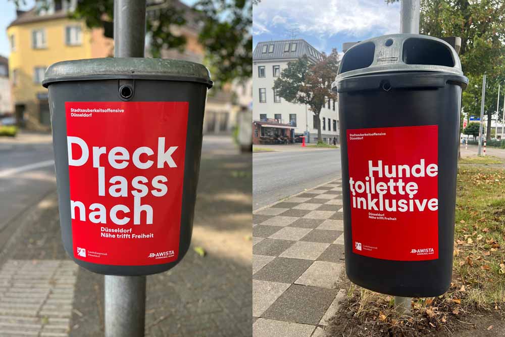Neue Mülleimer im Stadtgebiet