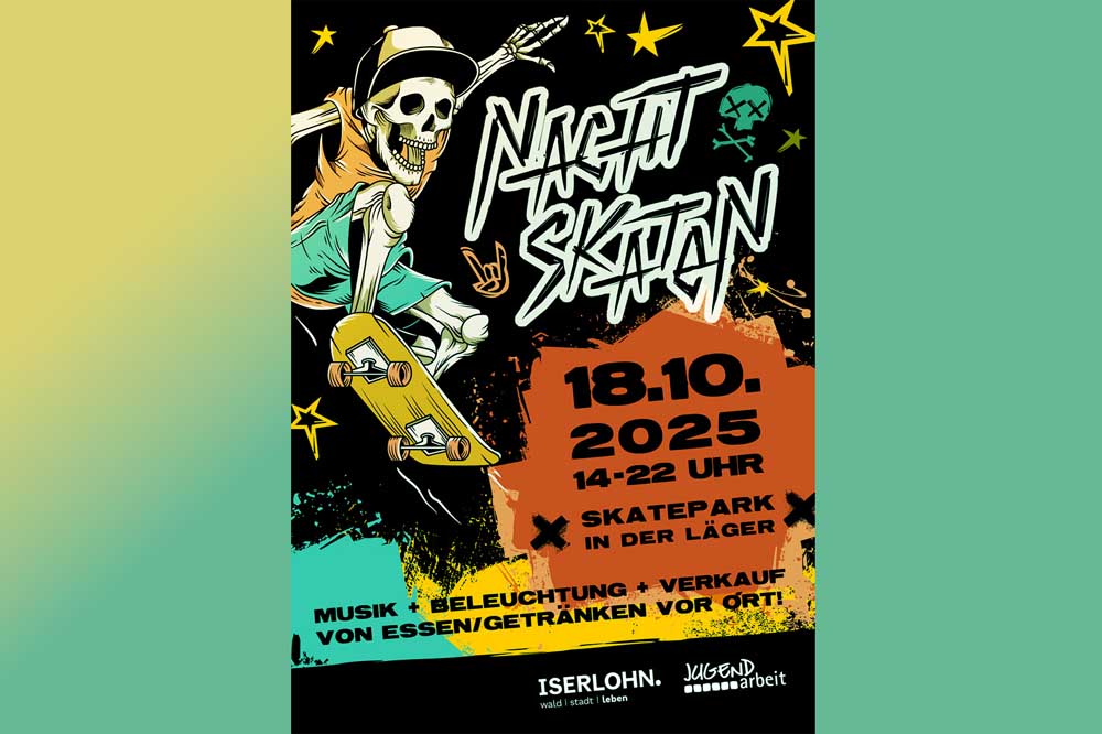 Poster „Nacht-Skaten 2025"