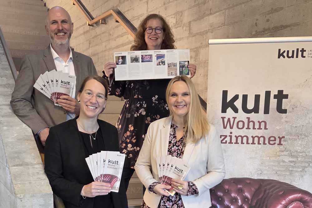 Markus Thesing und Karin Weßeler (beide Sparkassenstifung Vreden), Silke Röhling und Ute Isferding (beide kult Westmünsterland)