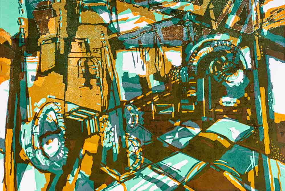 Uwe Schierholz, Ohne Titel, 2006, Linolschnitt, 50 x 70 cm