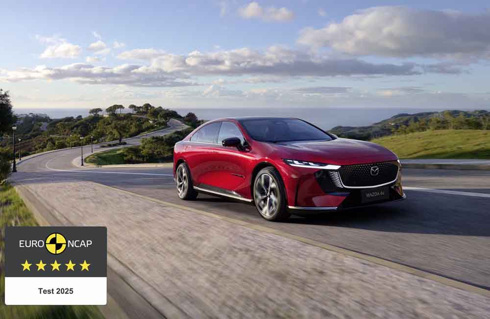 Mazda6e erhält fünf Sterne im EURO NCAP-Crashtest