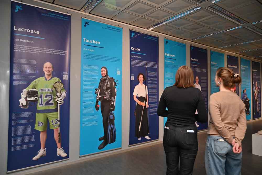 Blick in die Sportausstellung „Bochum bewegt"