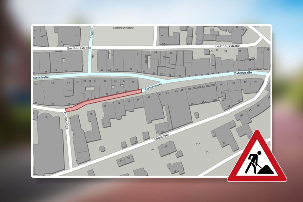 Karte Sperrung der Königstraße