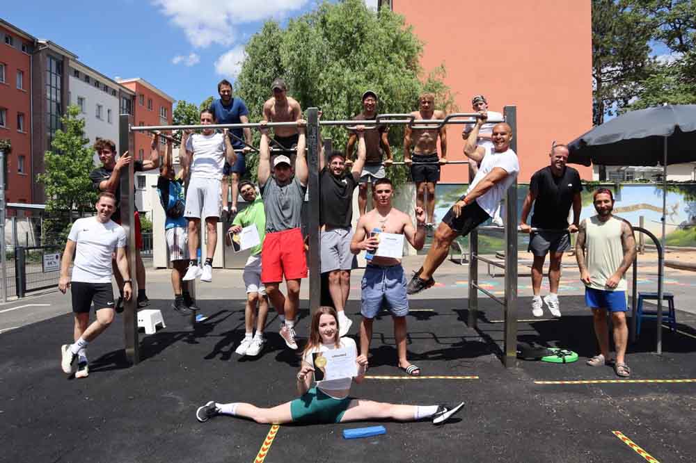 Foto von der 1. Hanauer Calisthenics Meisterschaft im Sommer