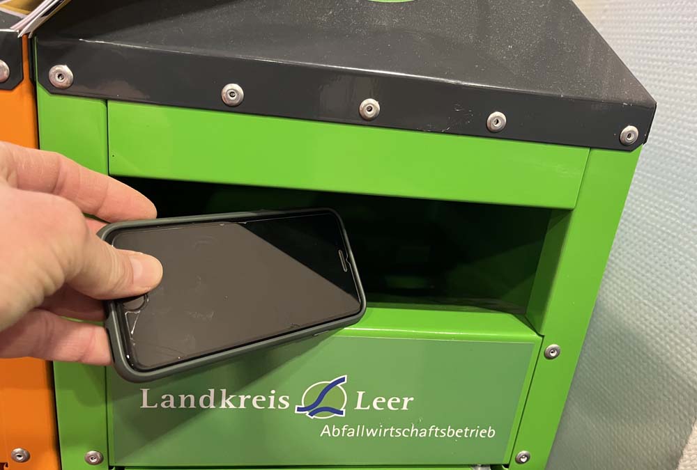 Abgabebox für alte Handys