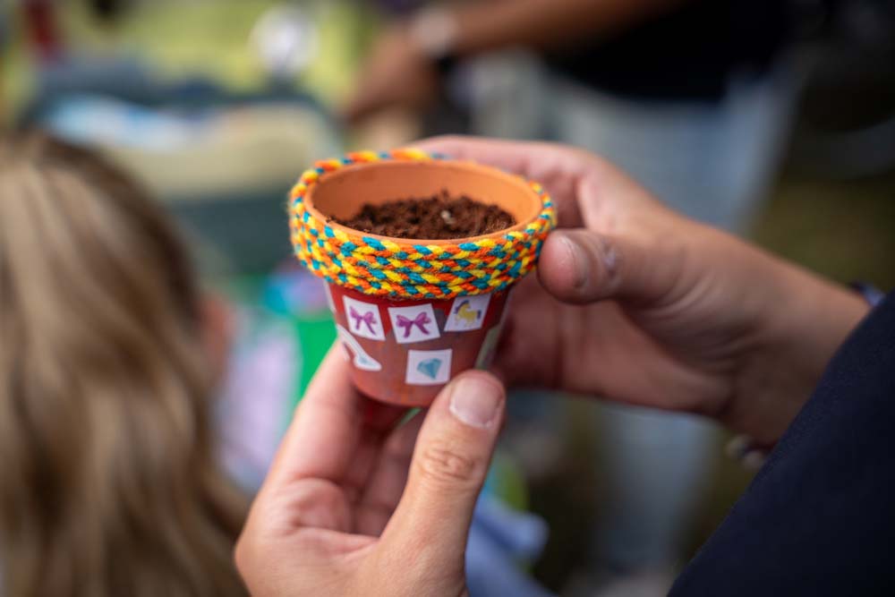 Selbst gemachter Pflanztopf