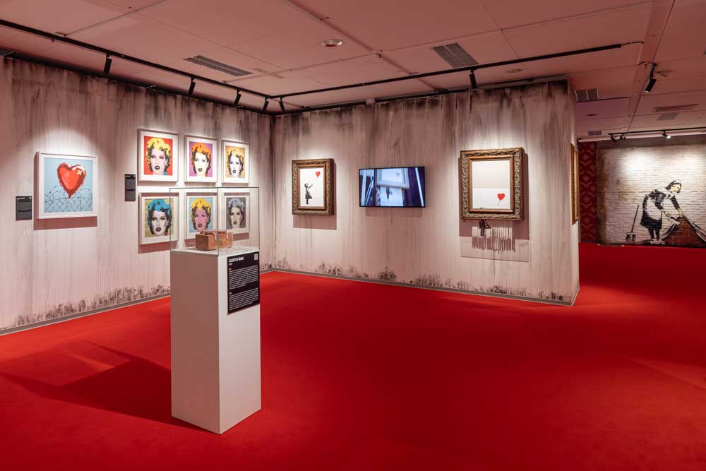 Blick in die Banksy-Ausstellung