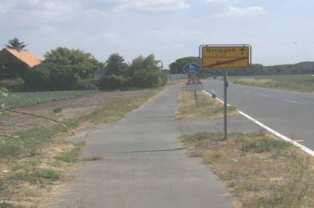 Radwegbauarbeiten an der Kreisstraße 4 in Nettetal
