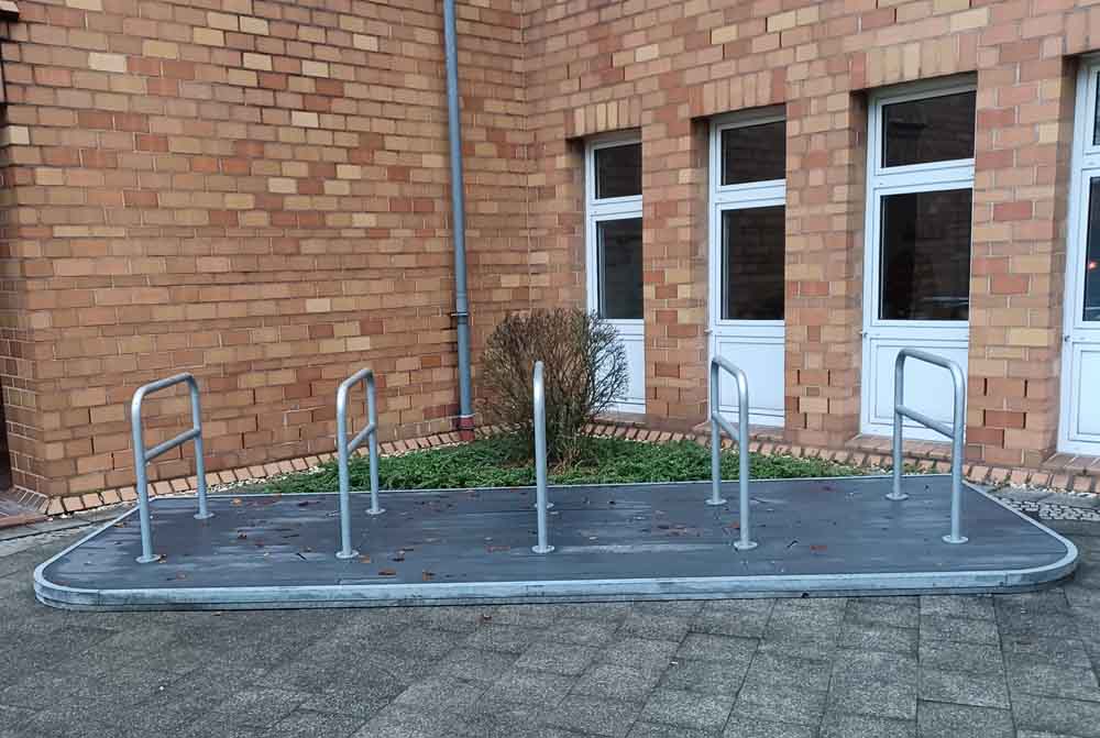 Fahrradflunder am Viersener Kreishaus