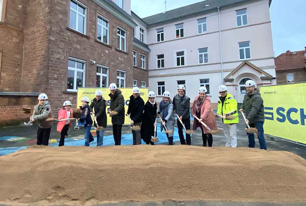 Spatenstich für Erweiterung der Theodor-Heuss-Schule in Steinheim