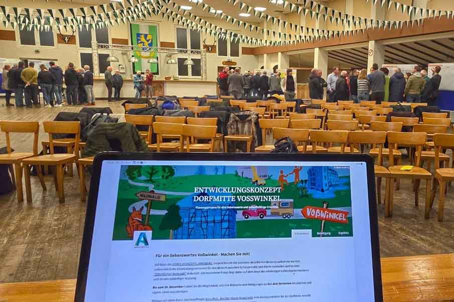 „Öffentliche Werkstatt“ zur Entwicklung der Dorfmitte Voßwinkel