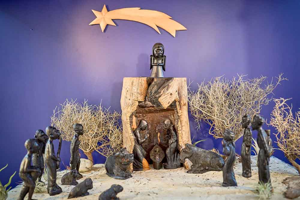 Blick auf die Krippe