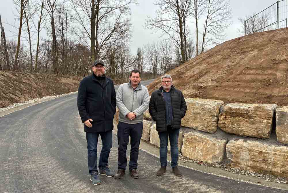 Steffen Mucha (stv. Abteilungsleiter Abfalldienste), Philipp Kuhn (Betriebsleiter der Stadtreiniger) und Kurt Bader (Abteilungsleiter Abfalldienste)