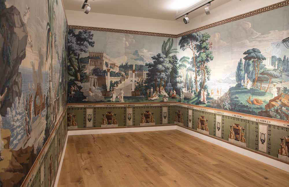 Bildtapete aus dem 19. Jahrhundert im Armenhaus