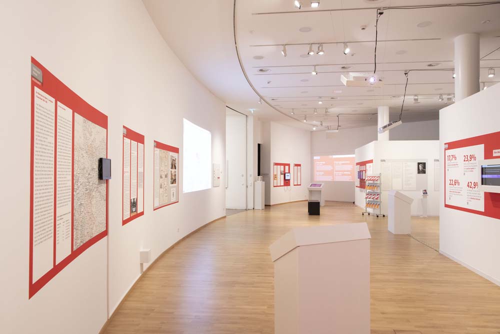 Ein Blick in die Ausstellung Themenraum Kolonialismus