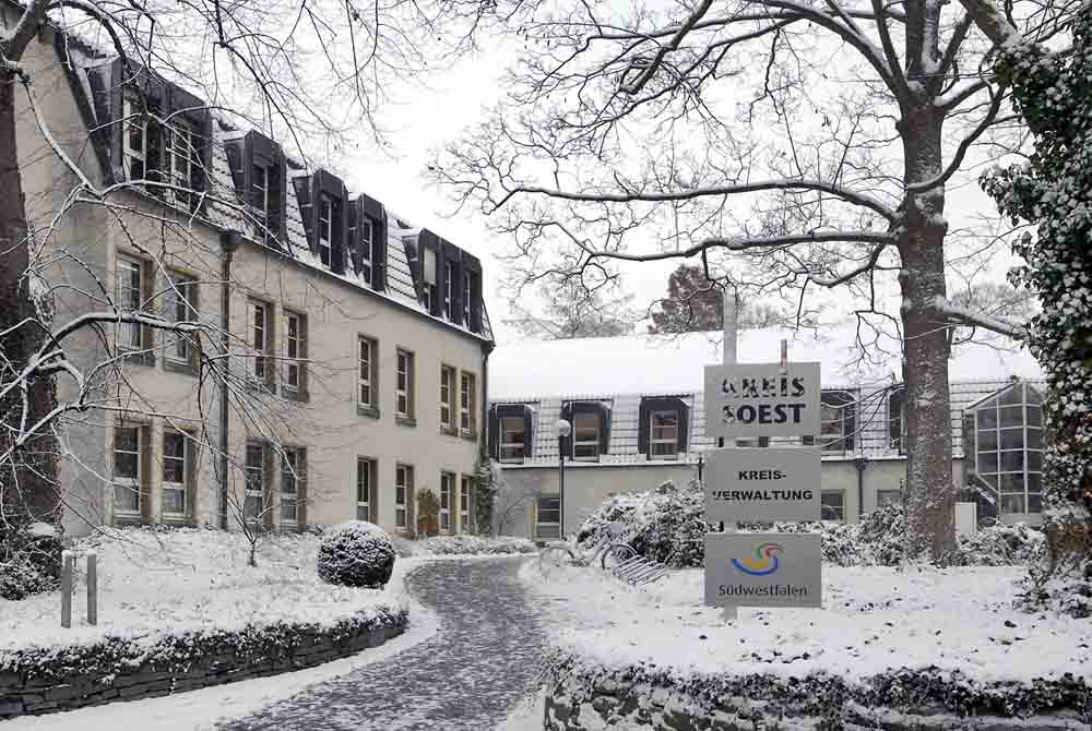 Kreisverwaltung Soest im Winter