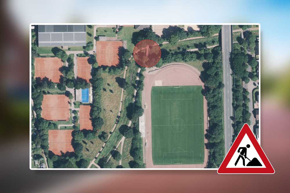 Übersichtskarte Arbeiten an der "TuB-Brücke"