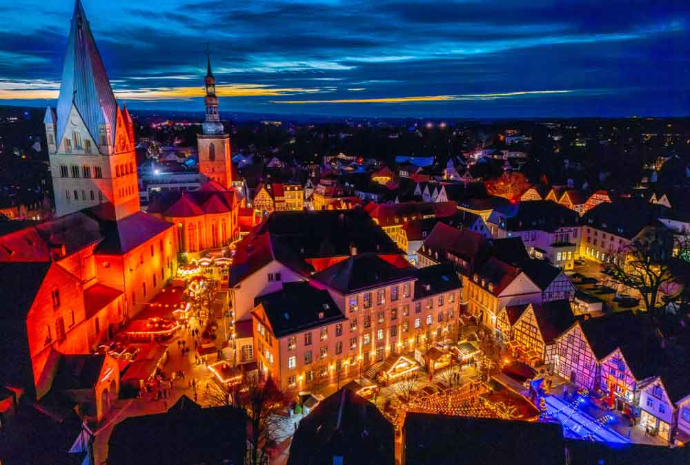 Soester Weihnachtsmarkt bei Nacht