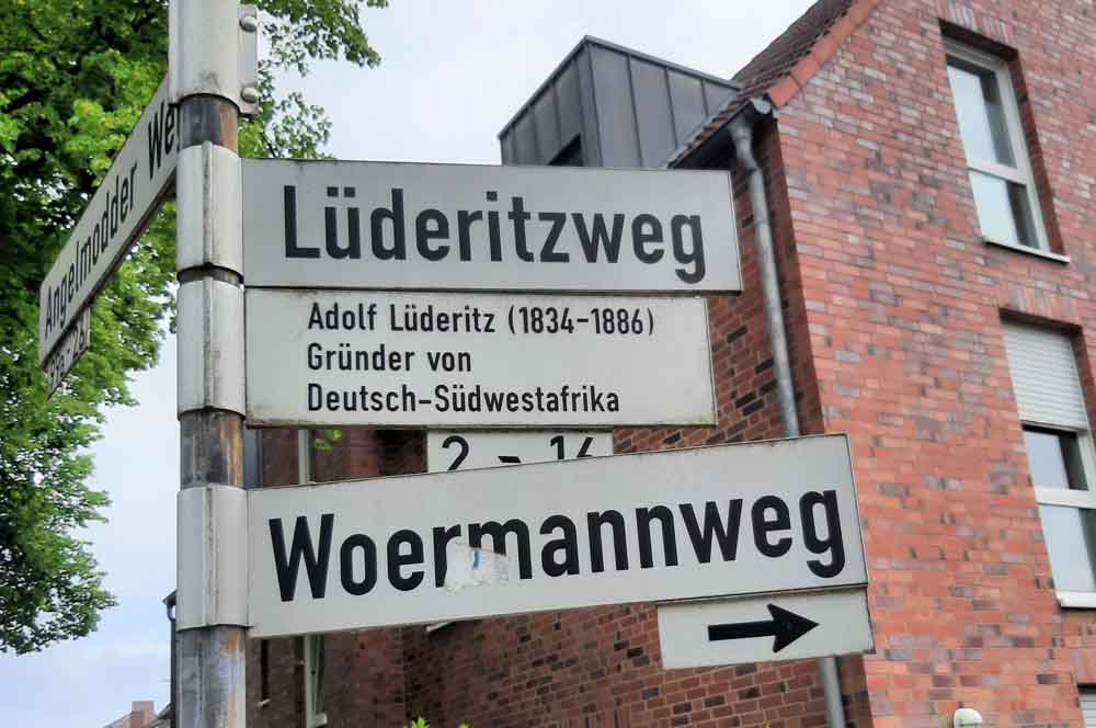 Schilder Lüderitz- und Woermannweg