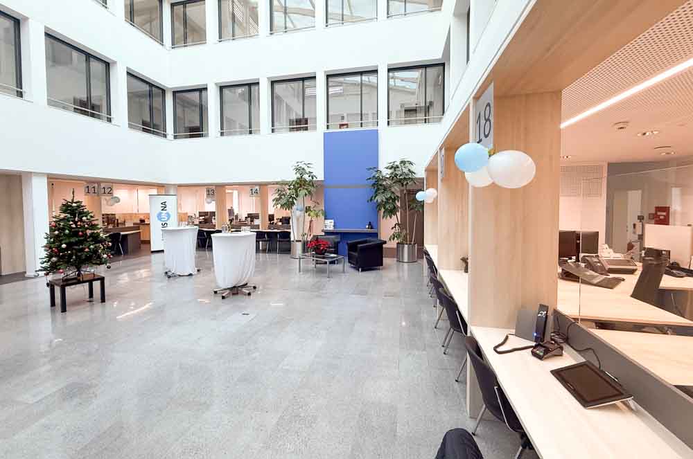 Das neu gestaltete Bürgerbüro im Kreishaus