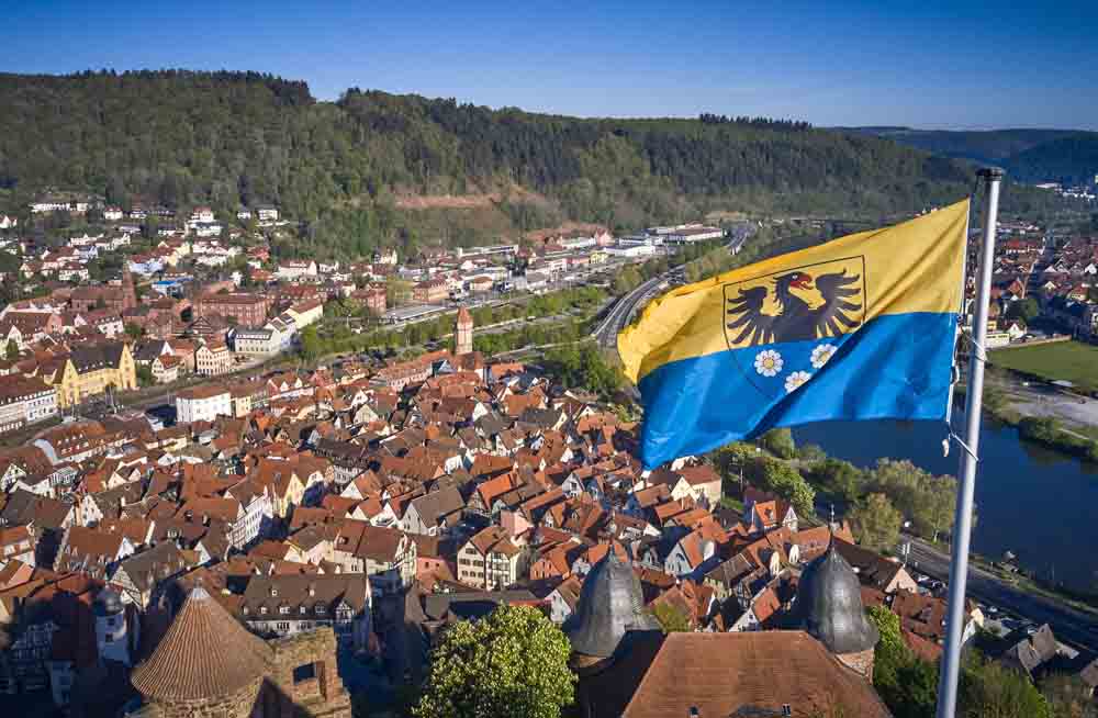 Wertheim - Blick von der Burg über die Altstadt
