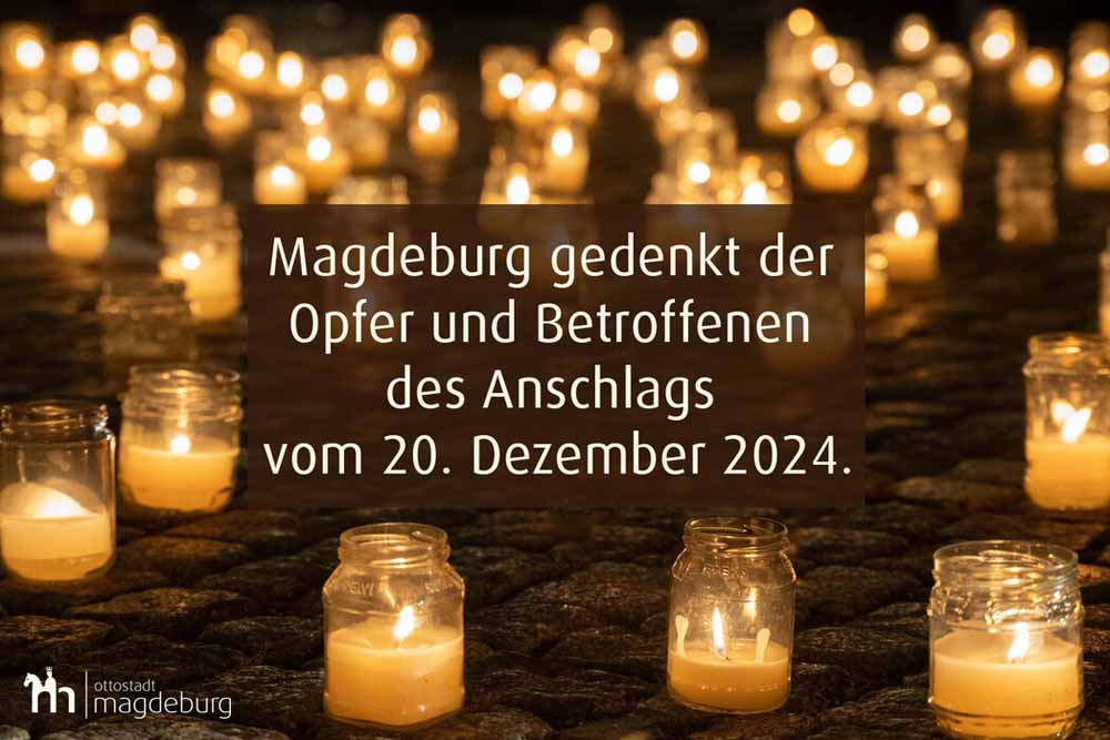 Ankündigung Gedenken in Magdeburg