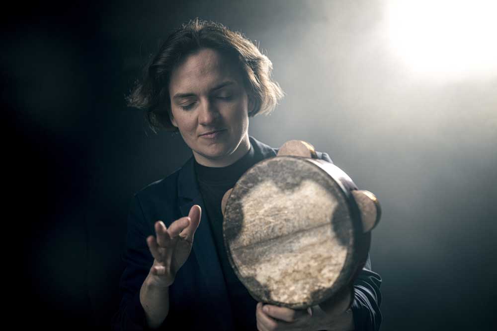 Perkussionistin Nora Thiele