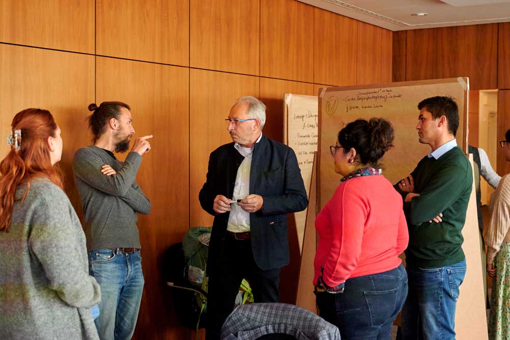 Beim Auftaktworkshop in Bamberg diskutierten die Teilenehmerinnen und Teilnehmer ausführlich zu Energiegemeinschaften