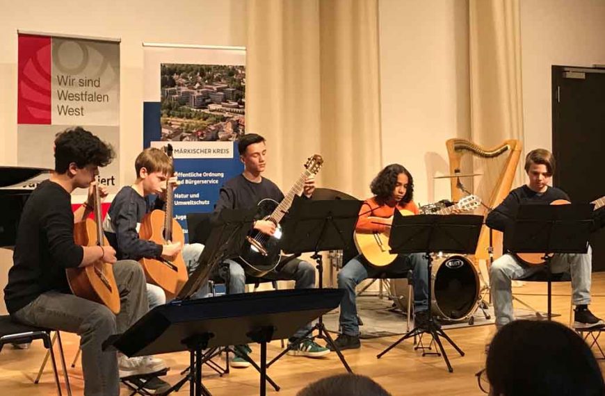 Gitarrenkonzert in der Musikschule Lüdenscheid