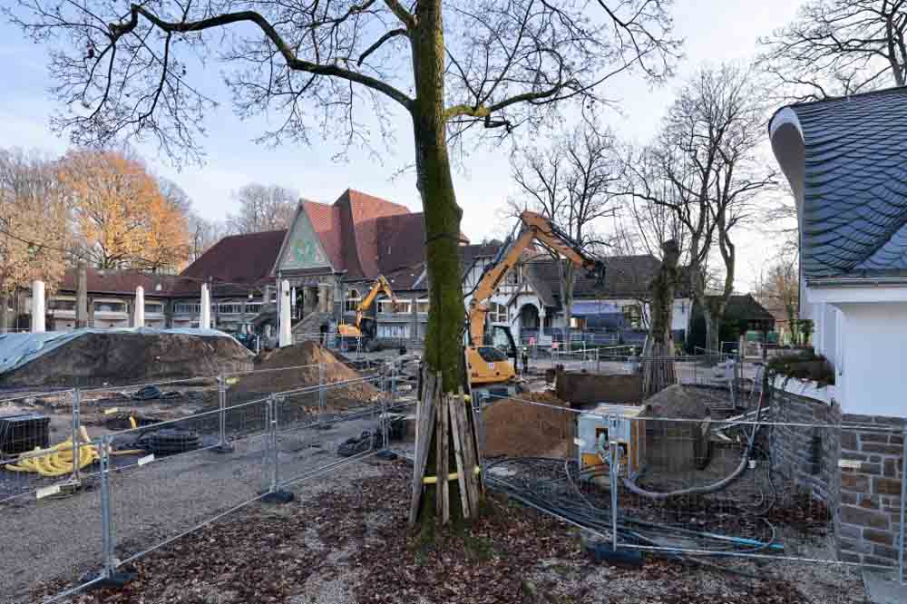 Aktuell ist der Stadtwaldbiergarten eine Baustelle
