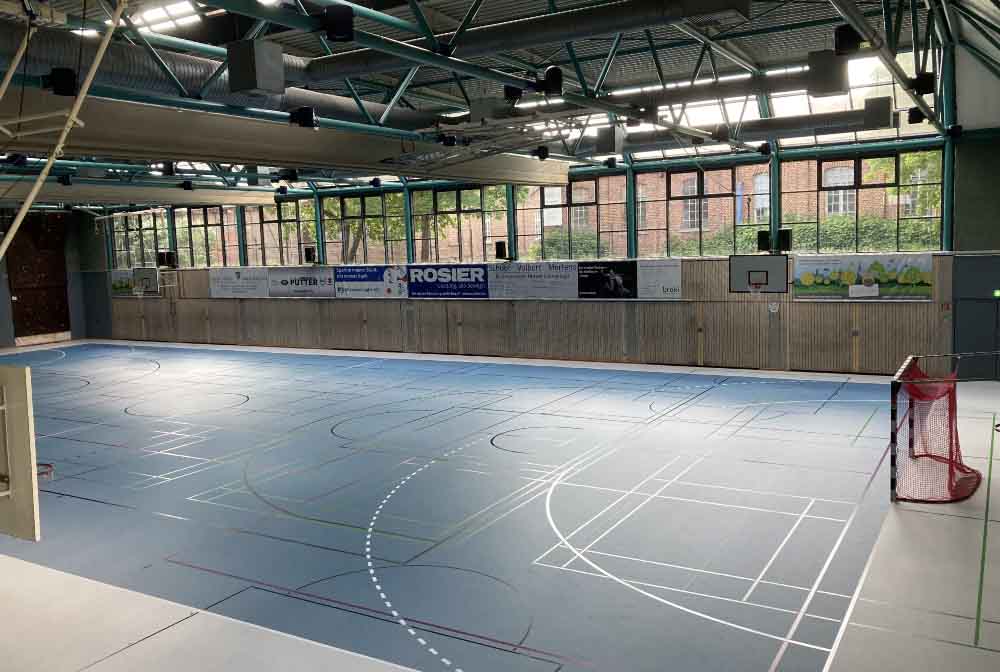 Blick in die Kreissporthalle Menden