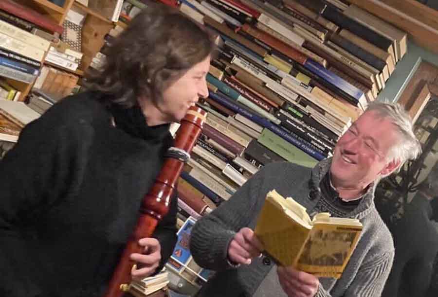 Rainer Heeke mit musikalischer Begleitung von Hanne Feldhaus