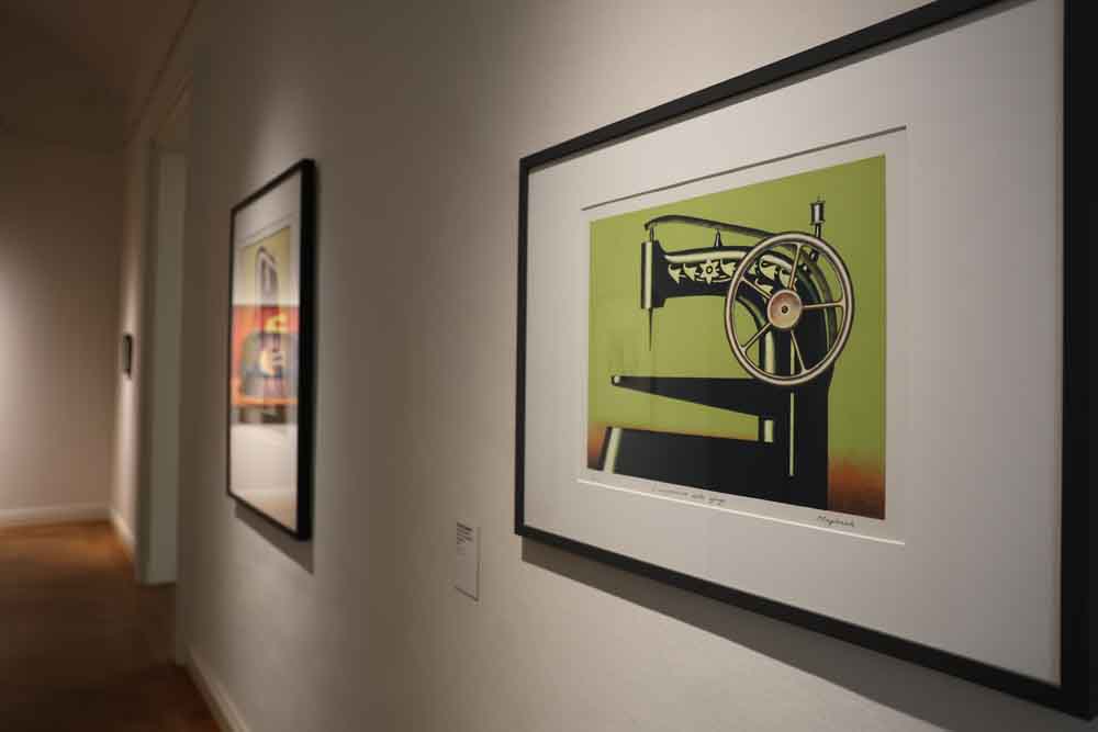 Blick in die Ausstellung "Nicht von Menschenhand"