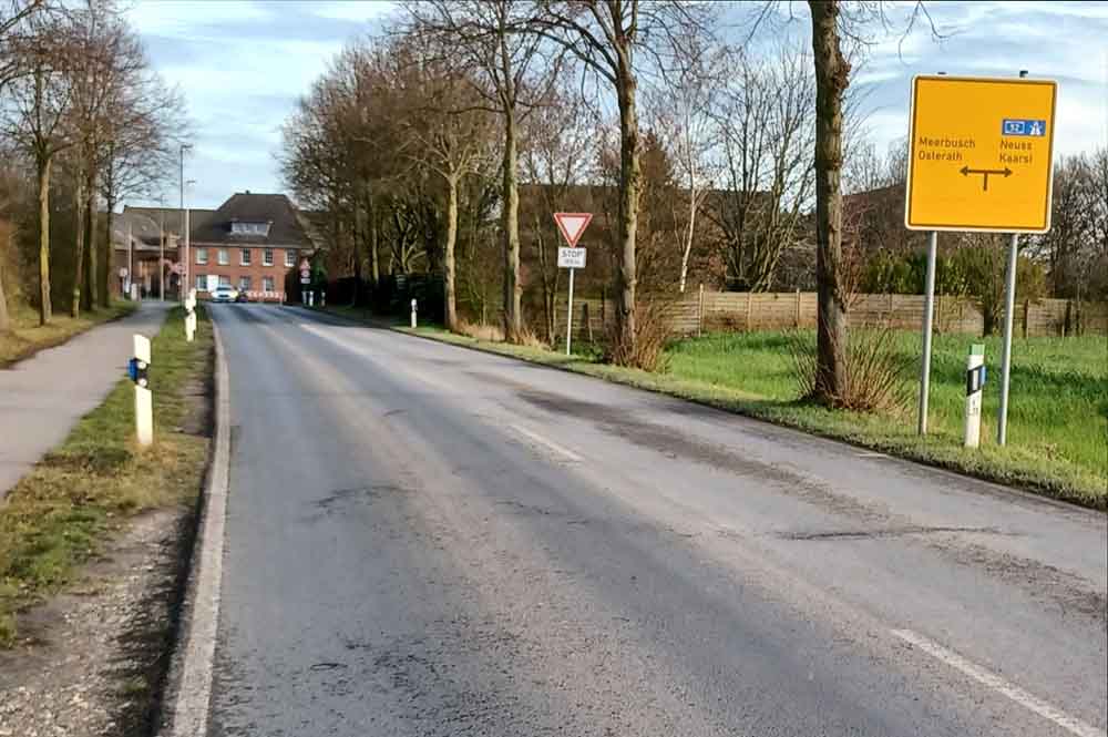Blick auf die Kreisstraße 19