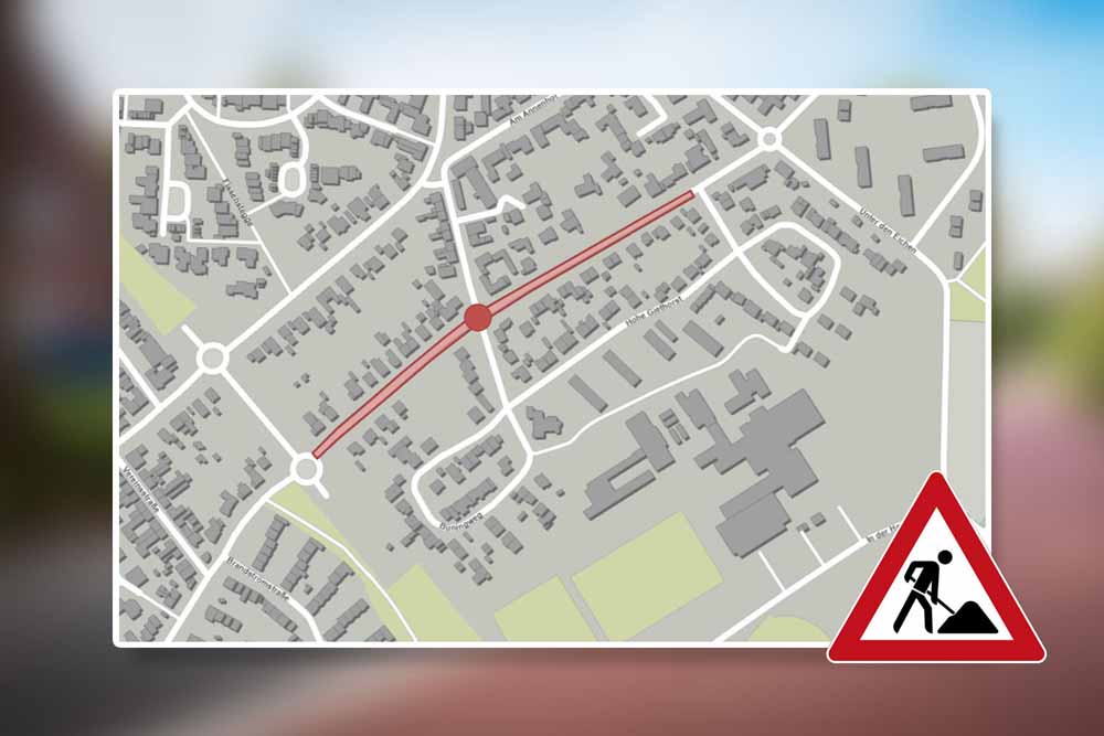 Karte Kanalsanierung am Büningweg