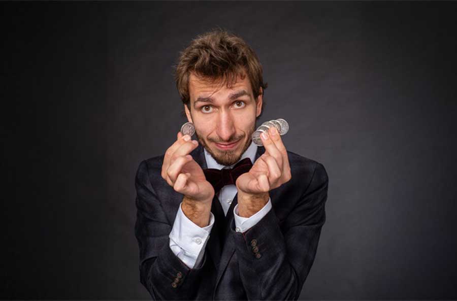 Zauberkünstler und Comedian Toby Rudolph
