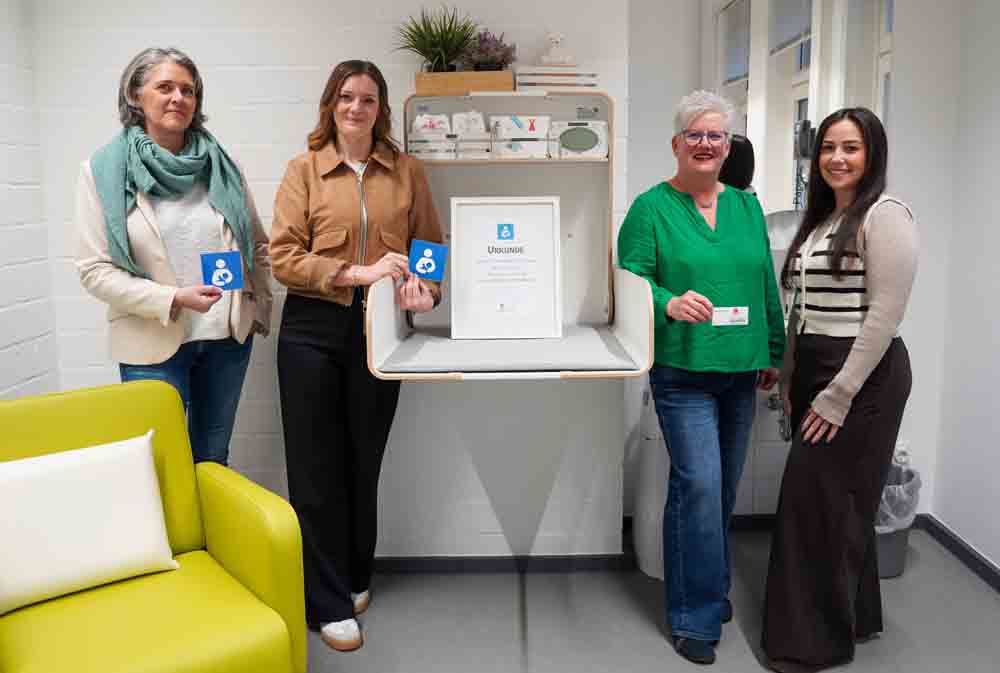 Silke Polmans (Gleichstellungsbeauftrage des Kreises Viersen), Marie-Christin Dieser (Geschäftsführung Kommunale Gesundheitskonferenz Kreis Viersen), Bernadette Nopper (Kreissprecherin des Landesverbandes der Hebammen Nordrhein-Westfalen), Gina Dohmen (Frühe Hilfen Kreis Viersen)