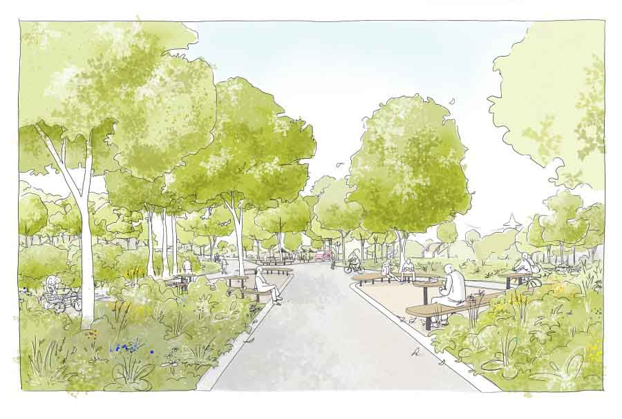 Planungen für den neuen Kanaluferpark in Altenessen